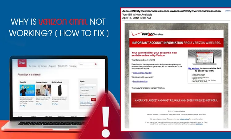Why is Verizon Email Not Working? [ How to Fix ]