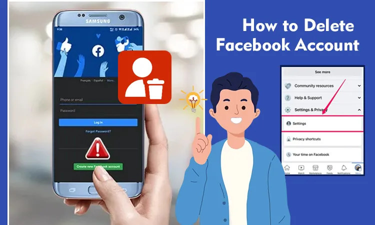 How to Delete Facebook Account on Browser, Phone, Computer